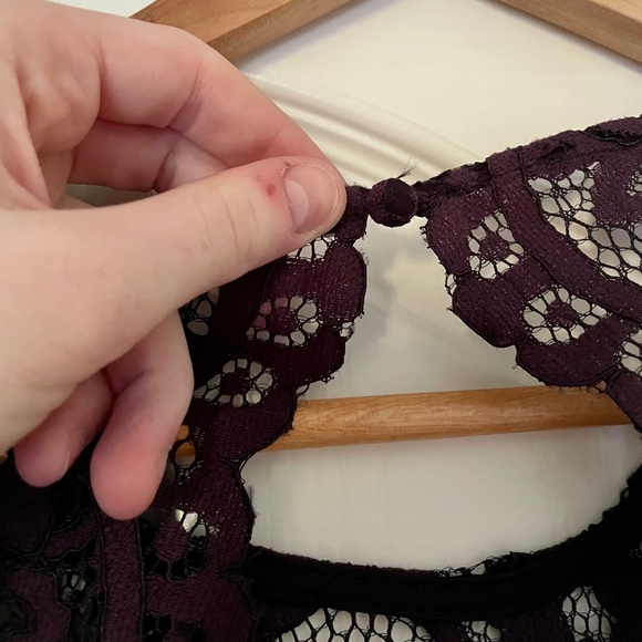 Reitmans Dark Purple Formal Lace Dress | Size 2 - Picture 6 of 9